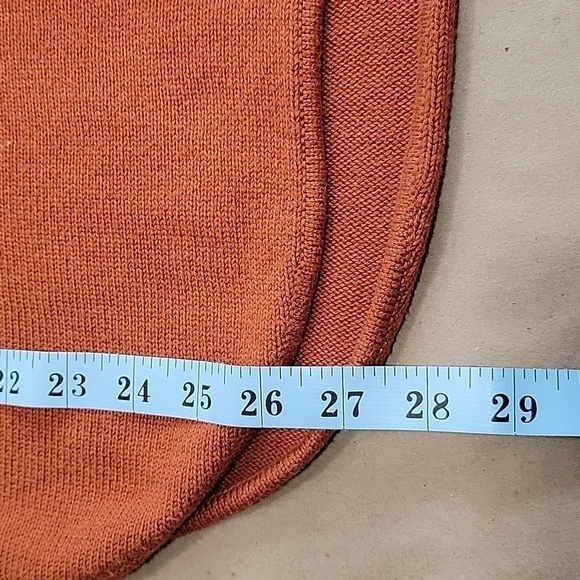 Michael Kors Sunset Orange (Rust) Long Sleeve Knit Sweater, NO SIZE TAG - Picture 9 of 9